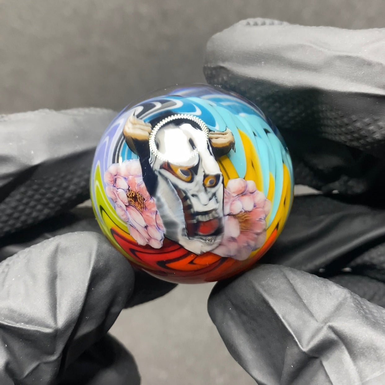 Stephen Boehme Hannya Rainbow Marble 1.2”