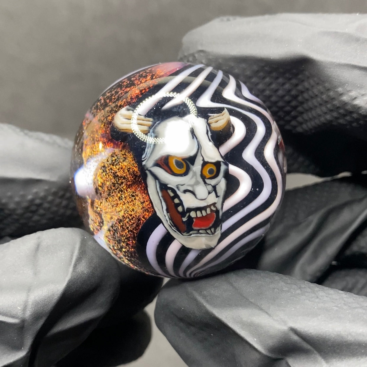 Stephen Boehme Hannya/Tiger Head Marble 1.2”