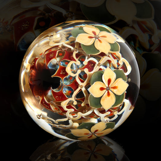Tomoya Sakagami Flower & Cloisonne Pattern Marble 1.7”