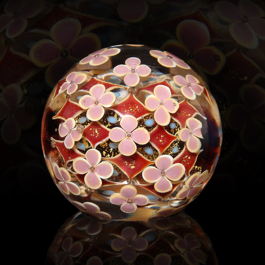 Tomoya Sakagami Flower & Cloisonne Pattern Marble 1.1”