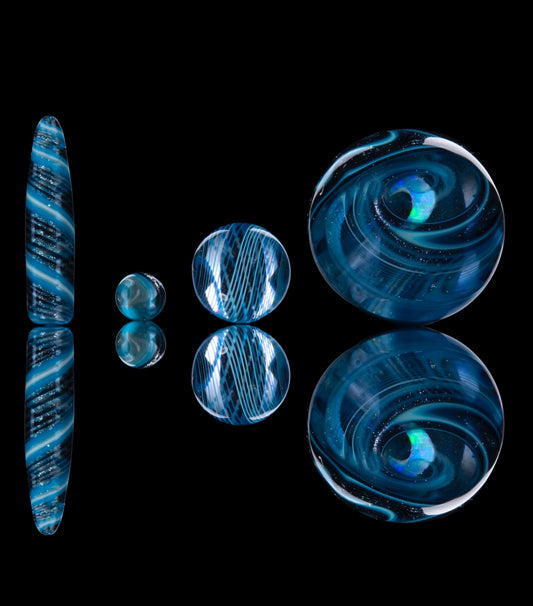 Blueberry Glass Slurper Set