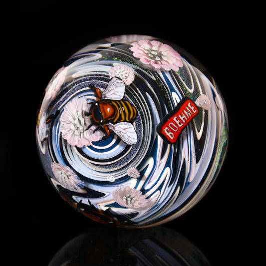 Stephen Boehme Bees and Flowers Marble 2.5”