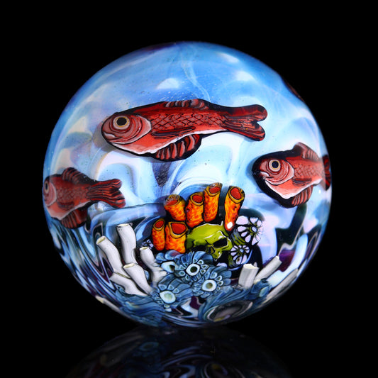 Stephen Boehme Dichroic Fish Reef Marble 1.9”